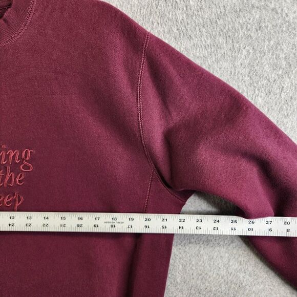 Adele Sweatshirt Womens M Purple Rolling In The Deep Fleece Heavyweight Pullover - Picture 9 of 13